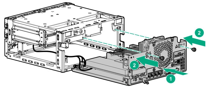 <i>Diagram 5 with callout 1 and callout 2.</i>