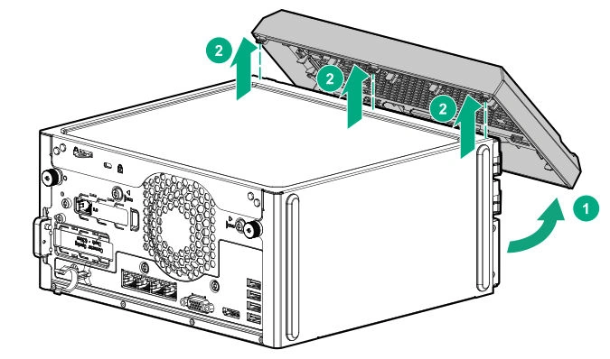 <i>Diagram 7 with callout 1 and callout 2.</i>